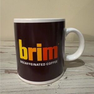 Vintage BRIM Decaffinated Coffee Cup Mug 1990s